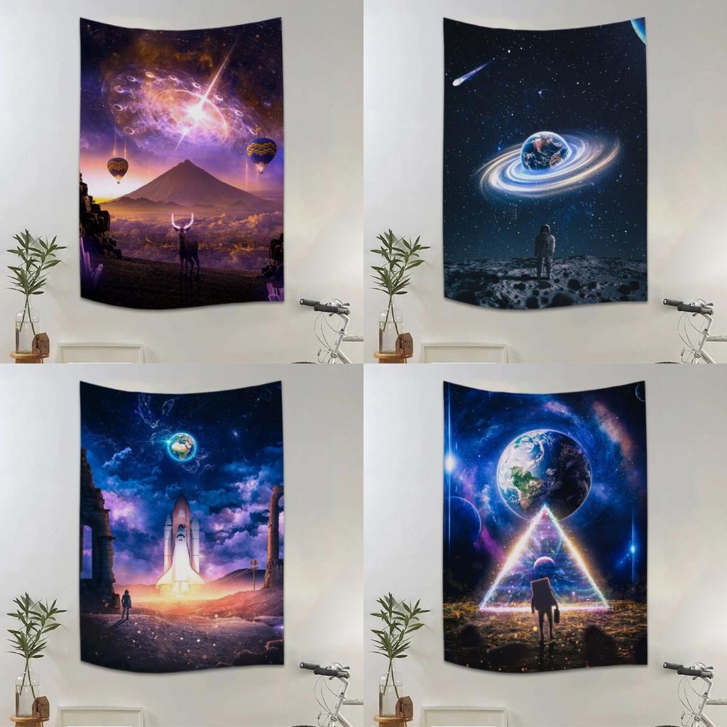 Гобелен с космическим рисунком астронавта, украшение для дома, стены, гобелен для спальни, гостиной, гобелен