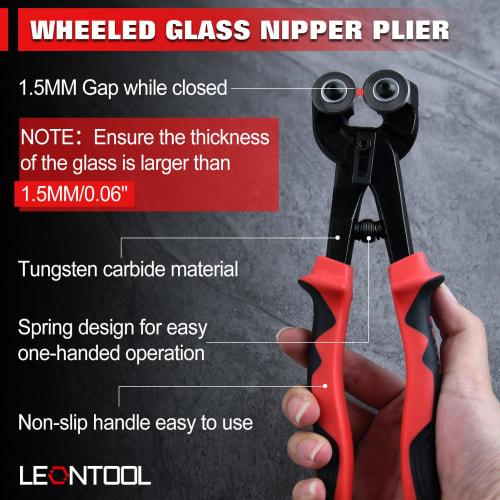 LEONTOOL 9-Piece Tile Nippers, Glass Tile Nippers, Glass Nibbling Pliers Set, Glass Lathe, Running Pliers, Tile Nippers, Mosaic Tile Cutting, Glass Cu