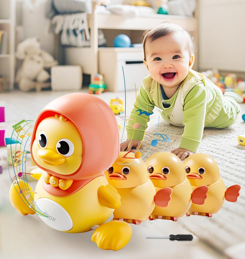 TANBIN Baby Toys 0 Years Old Duck Parent and Child 4 Duck Set Instructions 1 Year Old 2 Year Old 3 Year Old Boys Girls Birthday Gift Educational Toy
