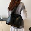 New Deisgn Y2k Shoulder Bag Large Capacity Leather Tote Bag Fashion Bow Underarm Bags  Handbag
