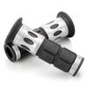 PROGRIP Motorcycle for Handlebar Diameter Standard 744 Aluminum Silver 98103 Grips, 22.2 (Moped), 115mm, Rubber, End-Penetrated, Type, Ring,