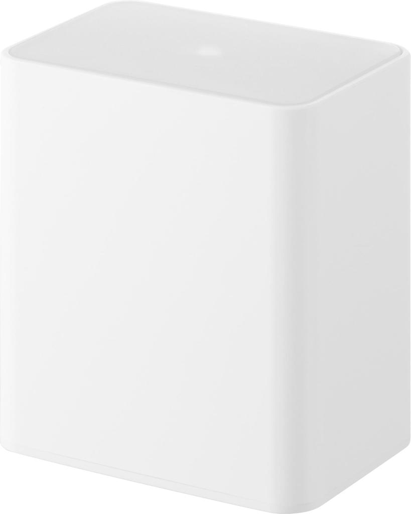 Yamazaki Tower Cotton Swab X X Design with Model 10284 Pop-Up Case, White, W9.6 D6.6 H10.8cm, Push-Button Dividers,