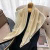 New Luxury Silk Head Scarf Women Summer Foulard Square Head Hijab Scarfs For Ladies Brand Shawls 90*90 Silk Scarf Muslim Hi