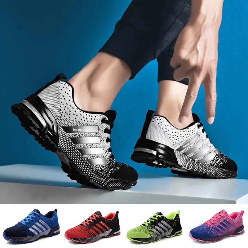 Men Sneakers Luxury Brand 2024 Summer High Quality Casual Breathable Mesh Runing Shoes Women Light Jogging Sport Shoes Plus Size