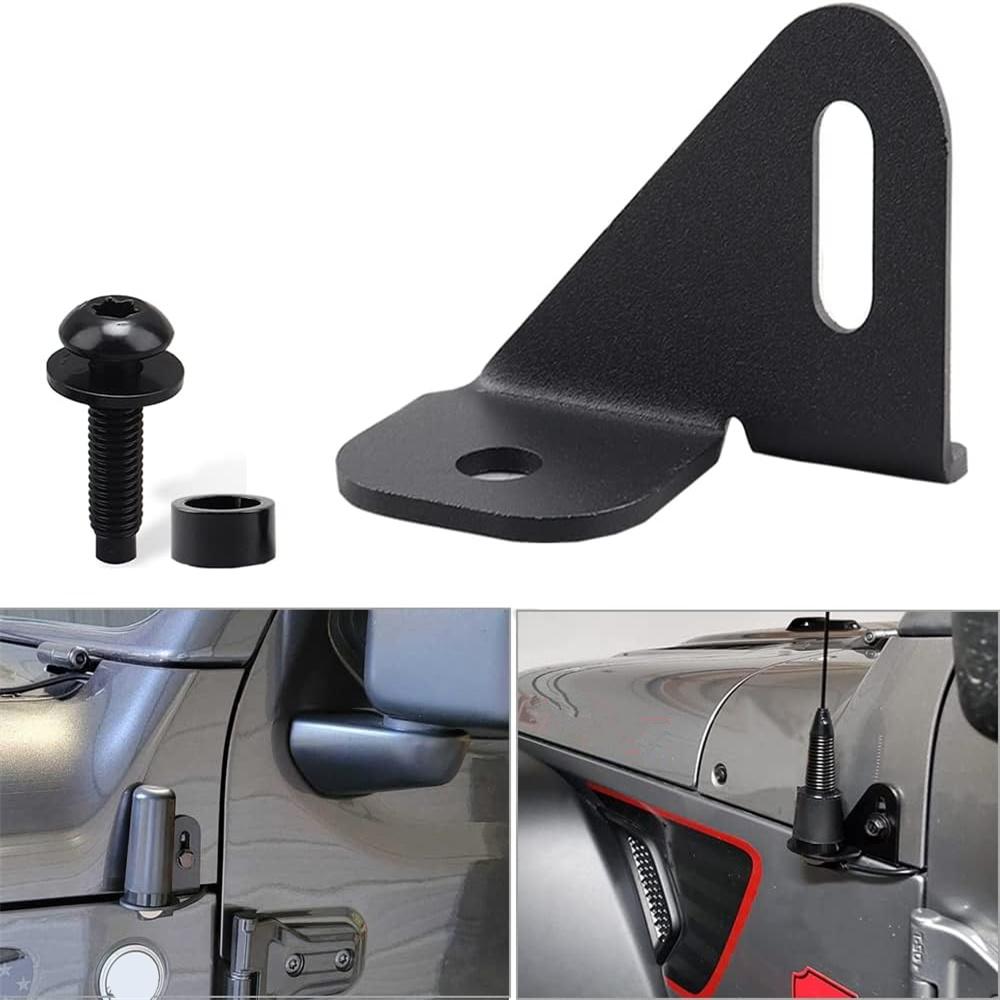 New Antenna Mount LHD Driver Side CB Bracket for Jeep Wrangler Jeep Gladiator