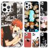 Чехол для телефона Haikyuu Oya Volleyball Anime для Iphone 17 Air 16 15 Plus 14 13 Mini 12 11 Pro Max 16E 7 8 SE 2020 Мягкий Funda Принт S