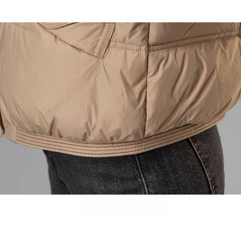 Женский пуховый жилет осень-зима новый стиль верхняя одежда белый гусиный пух укороченный свободный стильный утолщенный жилет