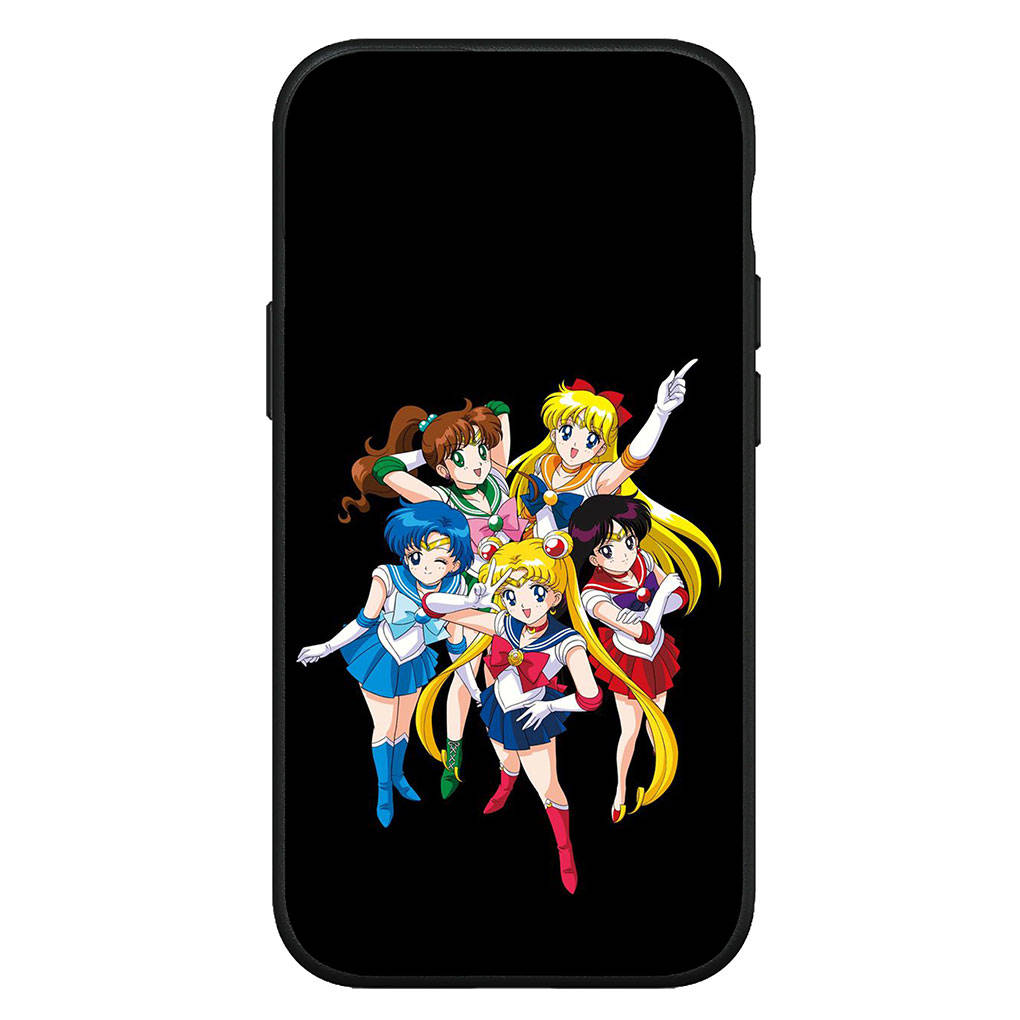 Чехол для iPhone 16 15 Xiaomi Redmi Note 14 13 12 11 Pro Max X 8 9 16e Samsung Galaxy S25 S24 S23 Moto G85 OPPO Huawei Sailor Cartoon Moon Phone Case