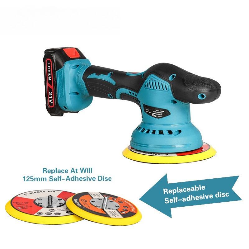 21V Портативная электрическая полировальная машина Бытовой инструмент для вощения и шлифования Ручная интегрированная автомобильная полировальная машина