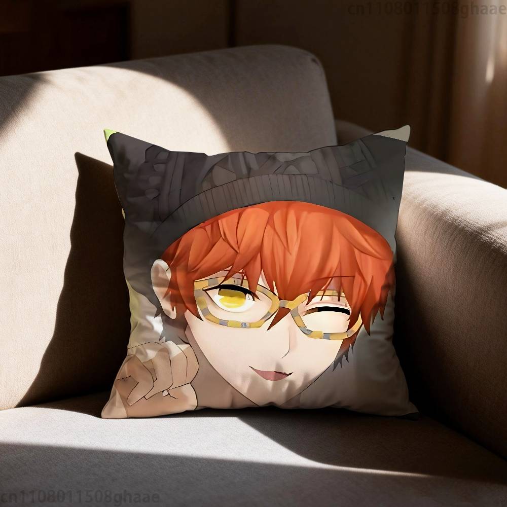 Игра Mystic Messenger Наволочка Диван Гостиная Спальня Изголовье Спинка Подушка Квадратная Подушка Время Сна