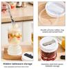 Kitchen Wet and Dry Separation Pickle Jar with Forks Plastic Inverted Storage Holder Wet Dry Dispenser Flip Top Container