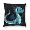 Smiling Chinese Dragon Pillowcase Polyester Linen Velvet Creative Zip Decor Pillow Case Home Cushion Cover