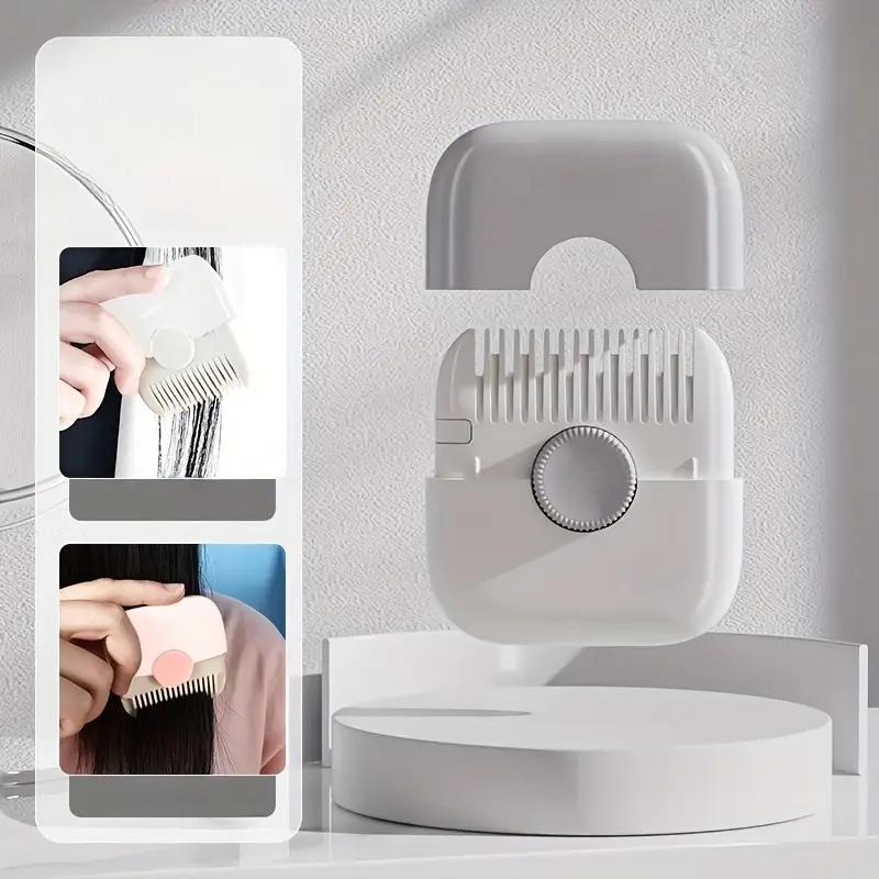 Расческа 2 в 1 для стрижки детских волос и парикмахерского дела, для подравнивания челки и секущихся кончиков, триммер для челки, ручная портативная детская машинка для стрижки волос