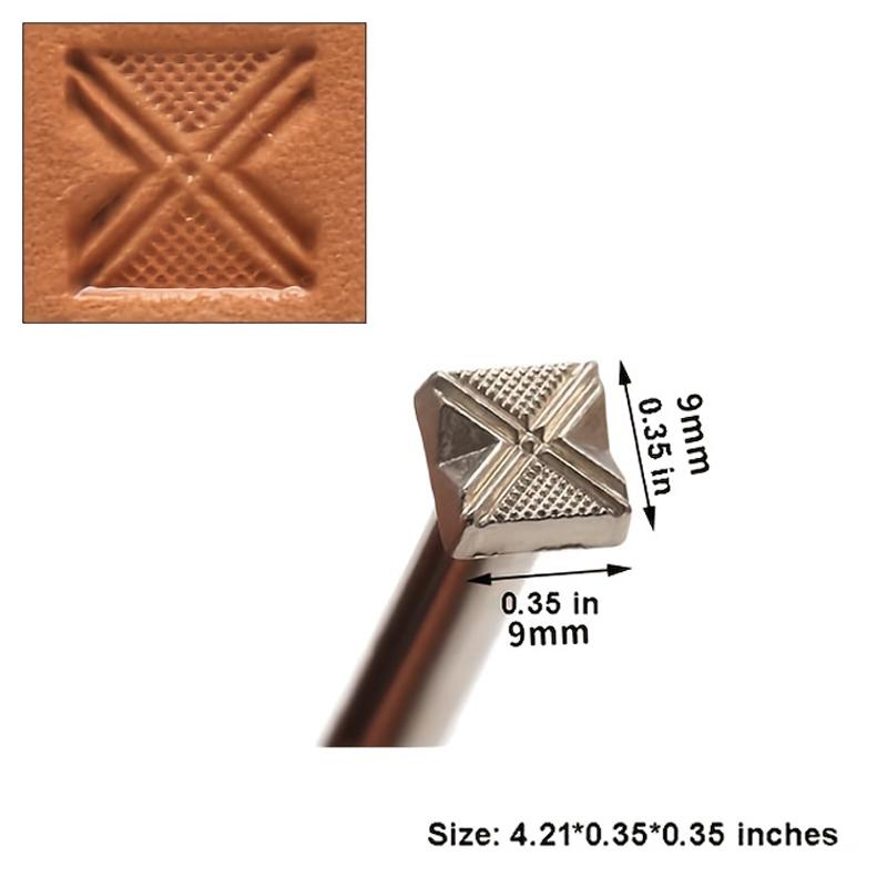 1/2 шт. Кожаное тиснение Металлический пуансон Сделай сам Инструменты для резьбы по коже Штамп Воск Кожаное ремесло Пуансоны Штампы