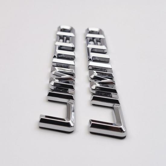 2x Chrome Metal Limited Car Emblem Letter Bagde Racing Sport Sticker Decal