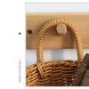 Бытовая плетеная корзина из искусственного ротанга, сервировочная настольная витрина для ресторана