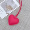 New niche leather peach hand rope pendant simple bag pendant car couple backpack accessories fashion Bag Charm