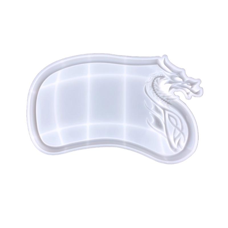 Формы-поддоны Формы для подставок под чашки Формы для эпоксидной смолы Силиконовый материал в форме головы дракона для самостоятельного изготовления смоляных изделий