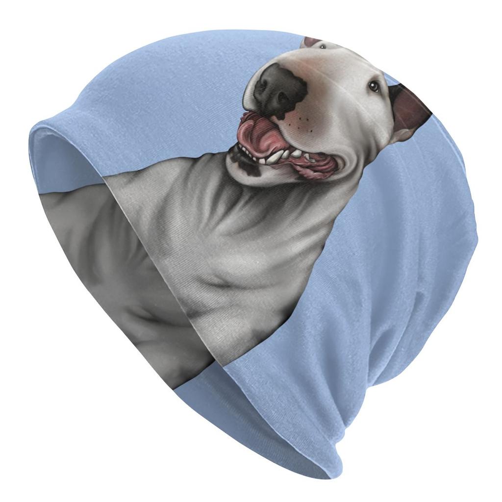 Английский бультерьер Skullies шапочки женские унисекс зимние теплые объемные шапочки шапка животное домашнее животное щенок вязаная шапка для лыж