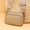 New Trendy and Fashionable Genuine Leather Women's Bag One-shoulder Crossbody Bag Top Layer Cowhide Square Bag