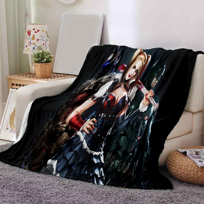Harley Quinn & Batman: Gotham's Dynamic DuoPrint Blanket, Soft Blanket For Sofa Office Bed And Travelling Daughter Birthday Gift esj292