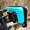 Folding Bicycles Bag Basket Bracket Front Carriers Block Adapter with Screw Plastic Folding Bicycles Bag Rack Mount Base