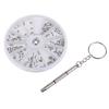 120 Pcs/Box Assorted Stainless Steel Glasses Screws Set With Small Screwdriver