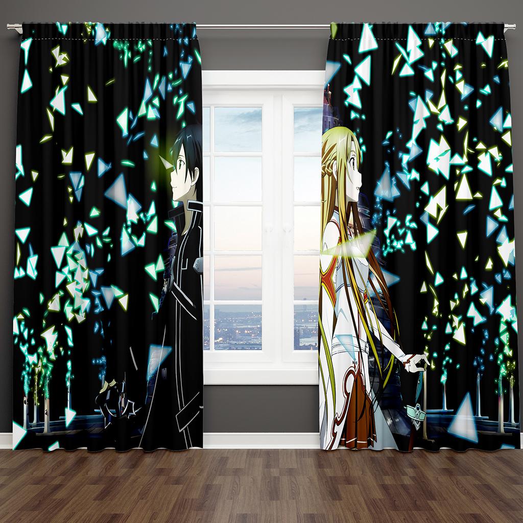 Crane Japanese All Kinds of Photos Customize Pattern Free Shipping 2 Panels Slim Windowpane Drape for Livingroom Space Bedchamber Decoration