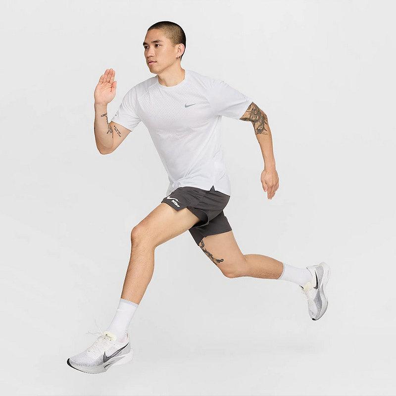 Nike Мужская футболка с коротким рукавом Dri-FIT ADV, дышащая, спортивная, с круглым вырезом, топы, белая HV5204100