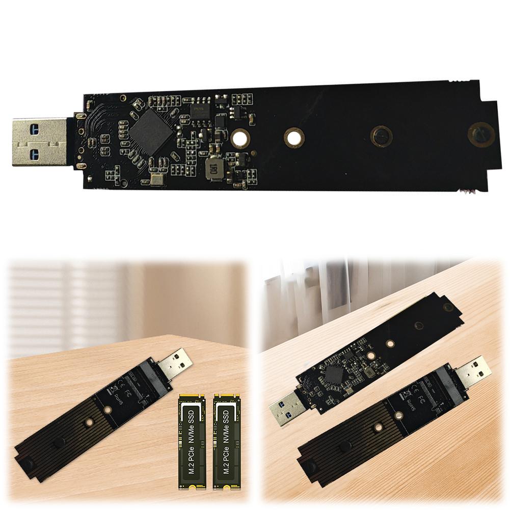 Адаптер M.2-USB 10 Гбит/с M-Key M.2 NVME-USB кардридер, двухпротокольная плата NVMe SATA M2 SSD для M.2 2230 2242 2260 2280 SSD