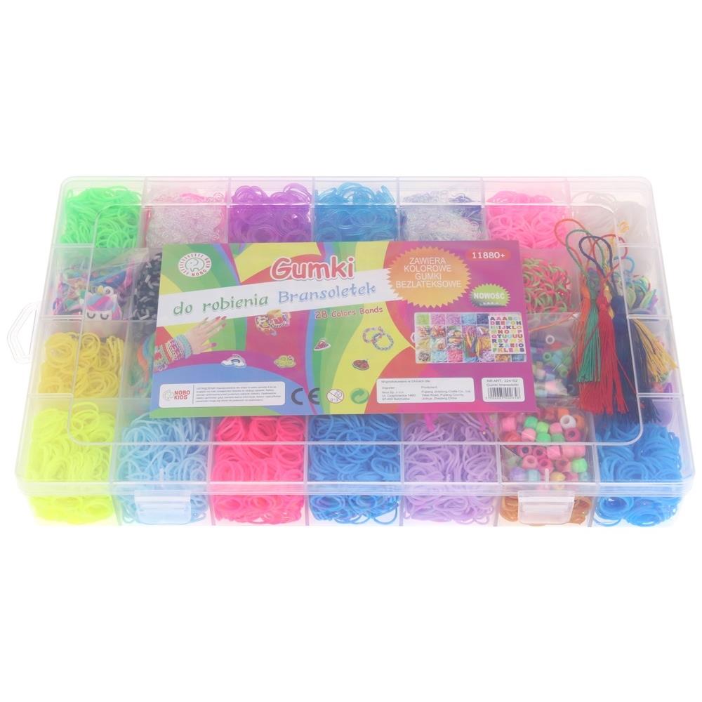 Elastic Bands for Making Bracelets Loom Bands Loom Accessories 11880 pcs
