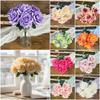 Multicolor Artificial Rose Flower DIY Accessories Faux Flower  Party Supplies
