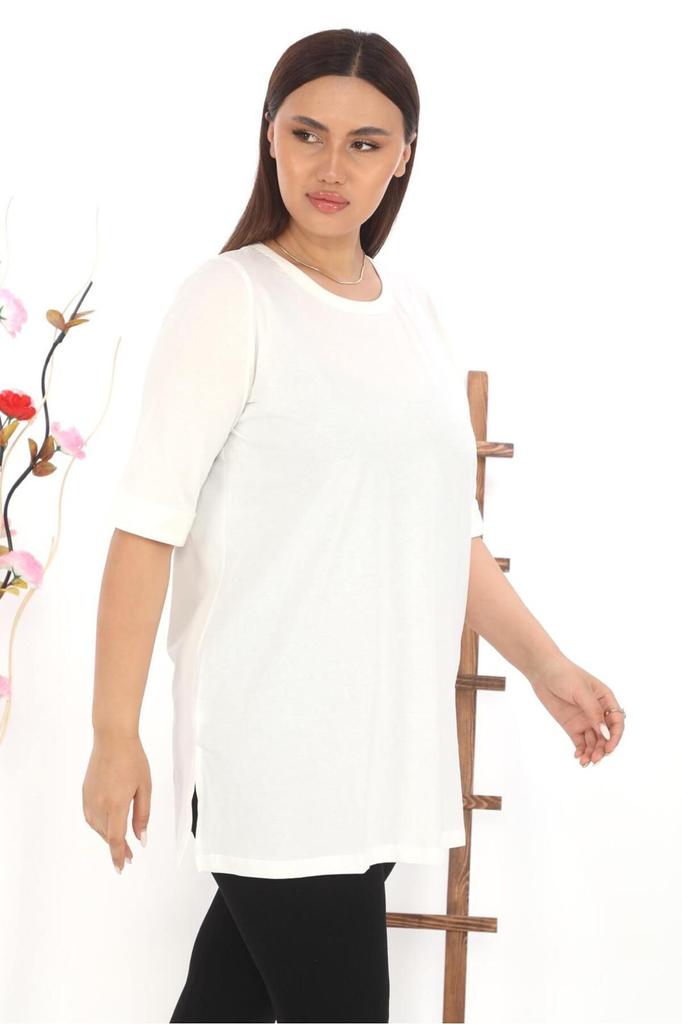 Женская стильная футболка большого размера Футболка больших размеров
