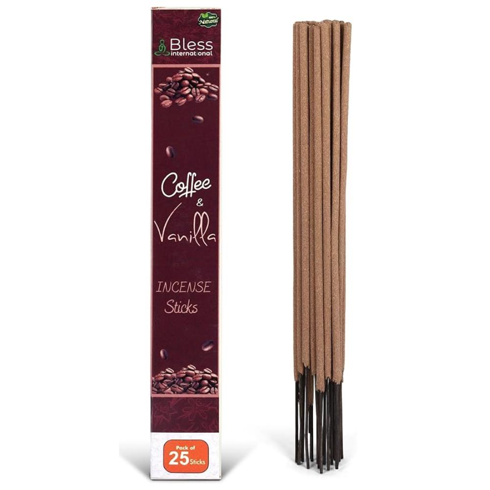 Кофе и ваниль 100%-натуральные-ароматические-палочки-ручной-работы-окунутые-в-ручную-органические-без-химии-для-очищения-расслабления-позитивного