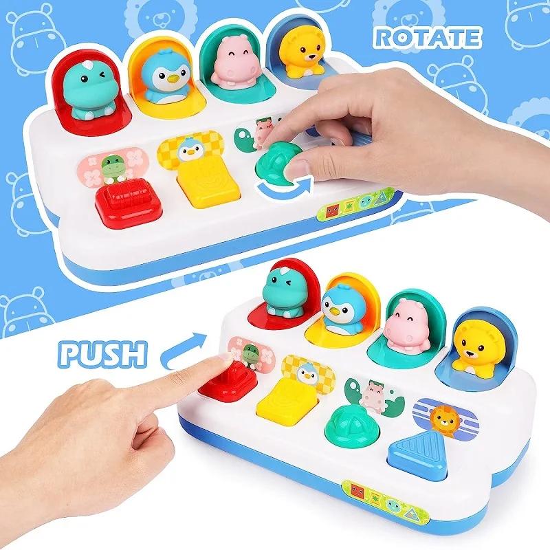 Interactive Activity Sensory Toy for Babies Cause and Effect Toy Baby Development Games Montessori Educational Learning Toys