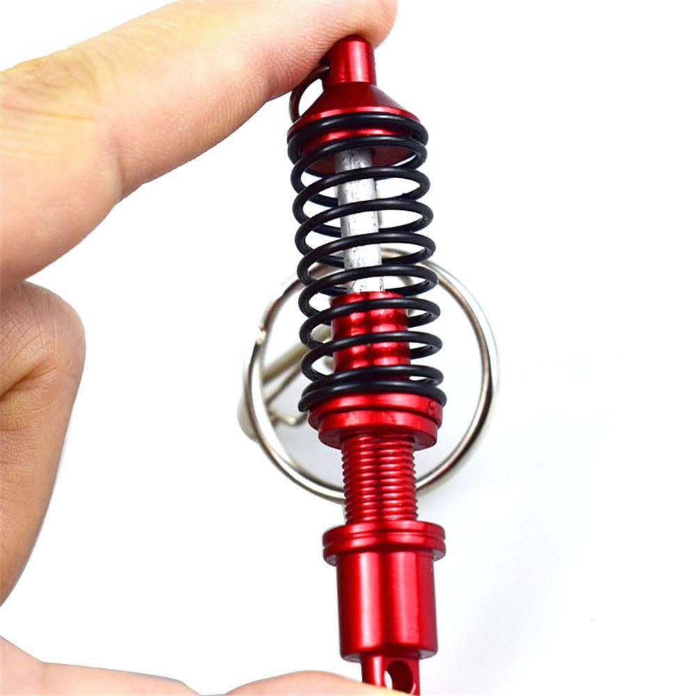 Gift Shock Absorber Alloy Keychain Keyring Adjustable Coilover Spring Key Ring