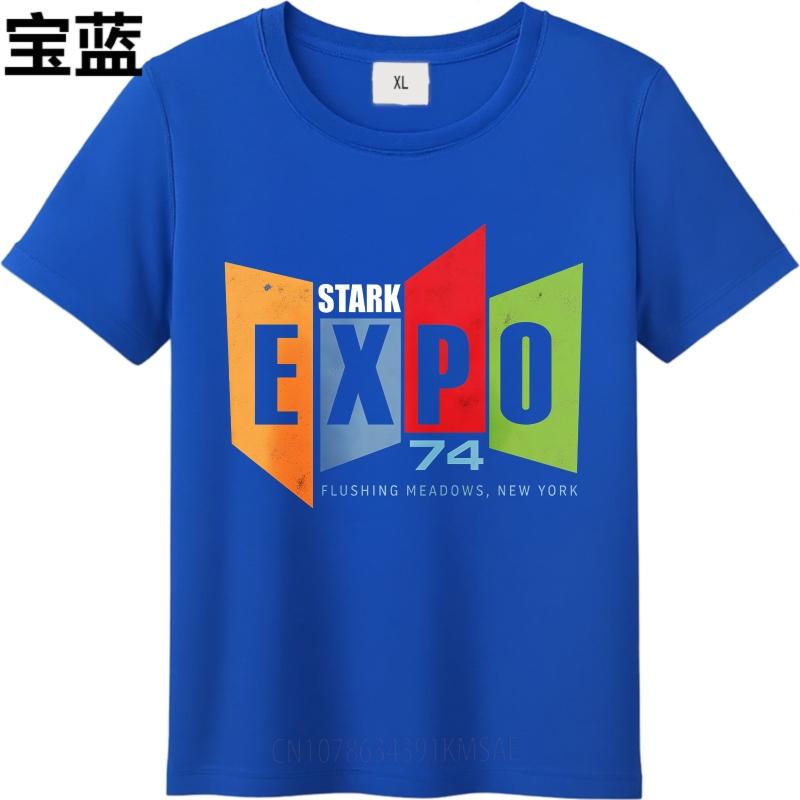 Vintage Summer For Him Tshirt Stark Expo 74 Flushing Meadows New York Short Sleeve New Arrived Crew Neck Tshirt Teeshirt Male