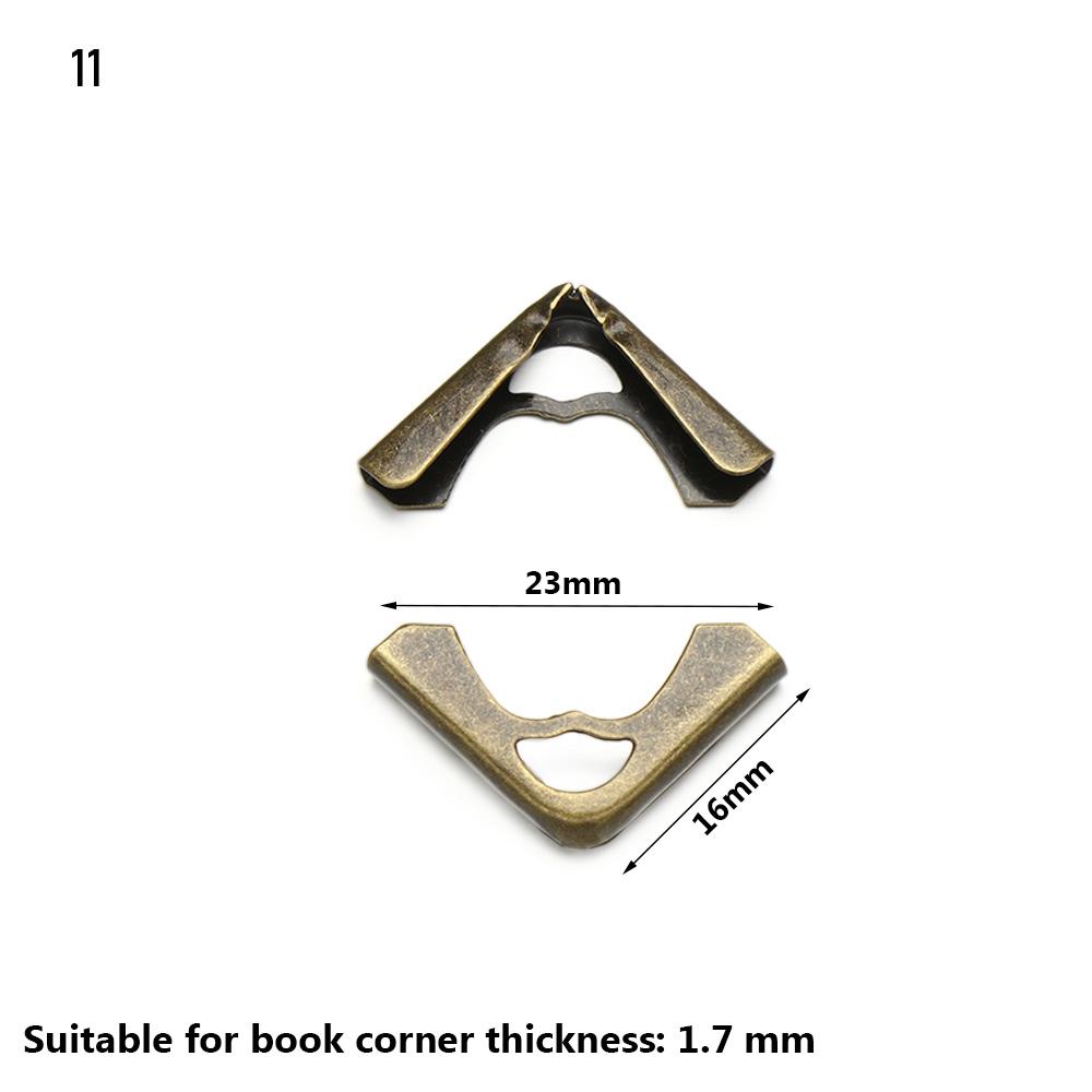 Поделки Украшение книг Меню Защитные уголки для книг Аксессуары для скрапбукинга Металлические уголки Фотоальбомы