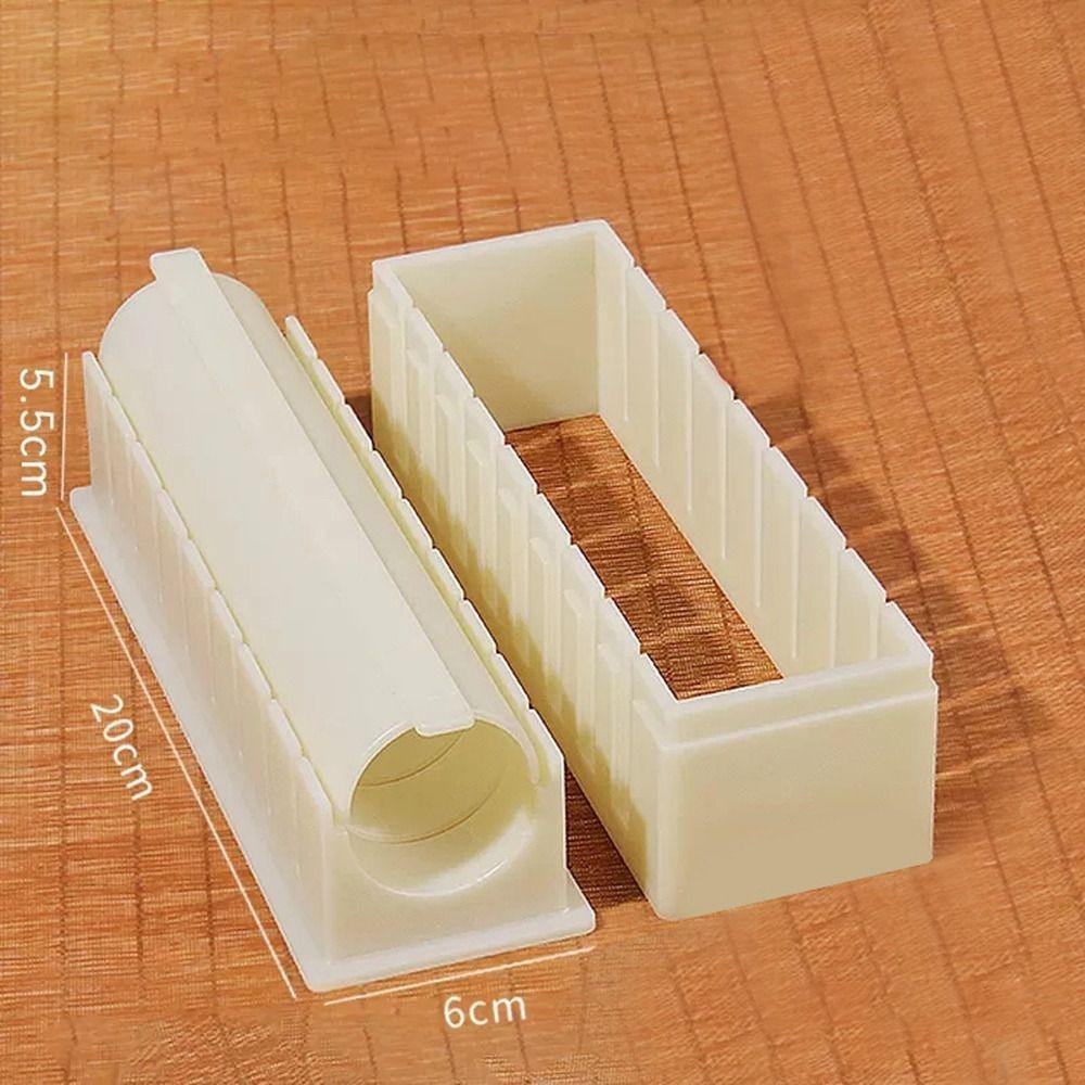 Plastic Sushi Maker Kit Round Square Heart Anti-stick Sushi Making Tools Multifunctional DIY Kimbap Sushi Rolls Mold