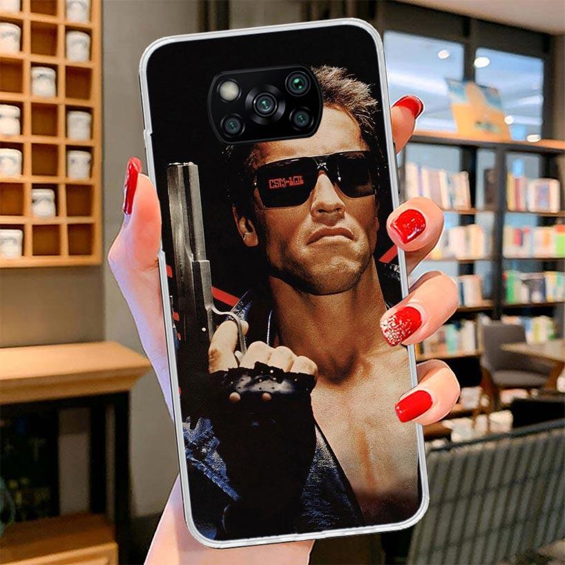Arnold Schwarzenegger Terminator Cover Phone Case For Xiaomi Poco F7 Ultra X7 X6 X5 Pro M7 Redmi 15C 15 13C 13 12C 12 10C 10 9A