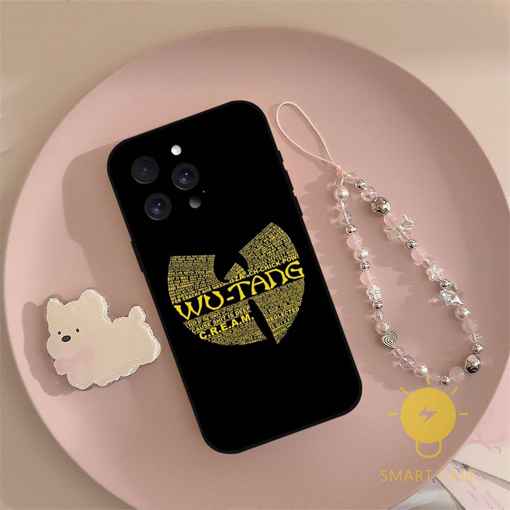 WU-T--TANG Чехол для телефона Чехол для телефона Для Iphone 17 16 15 11 13 14 Pro Max X Xr Xs Max 12mini Черный Чехол-крышка