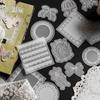 Набор наклеек MòMò White Fantasy: 30 листов, Выберите 3 из 6 стилей на тему кружева