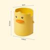 School Accessories Yellow Duck Pen Holder Student Stationery Desktop Storage Box Pencil Case