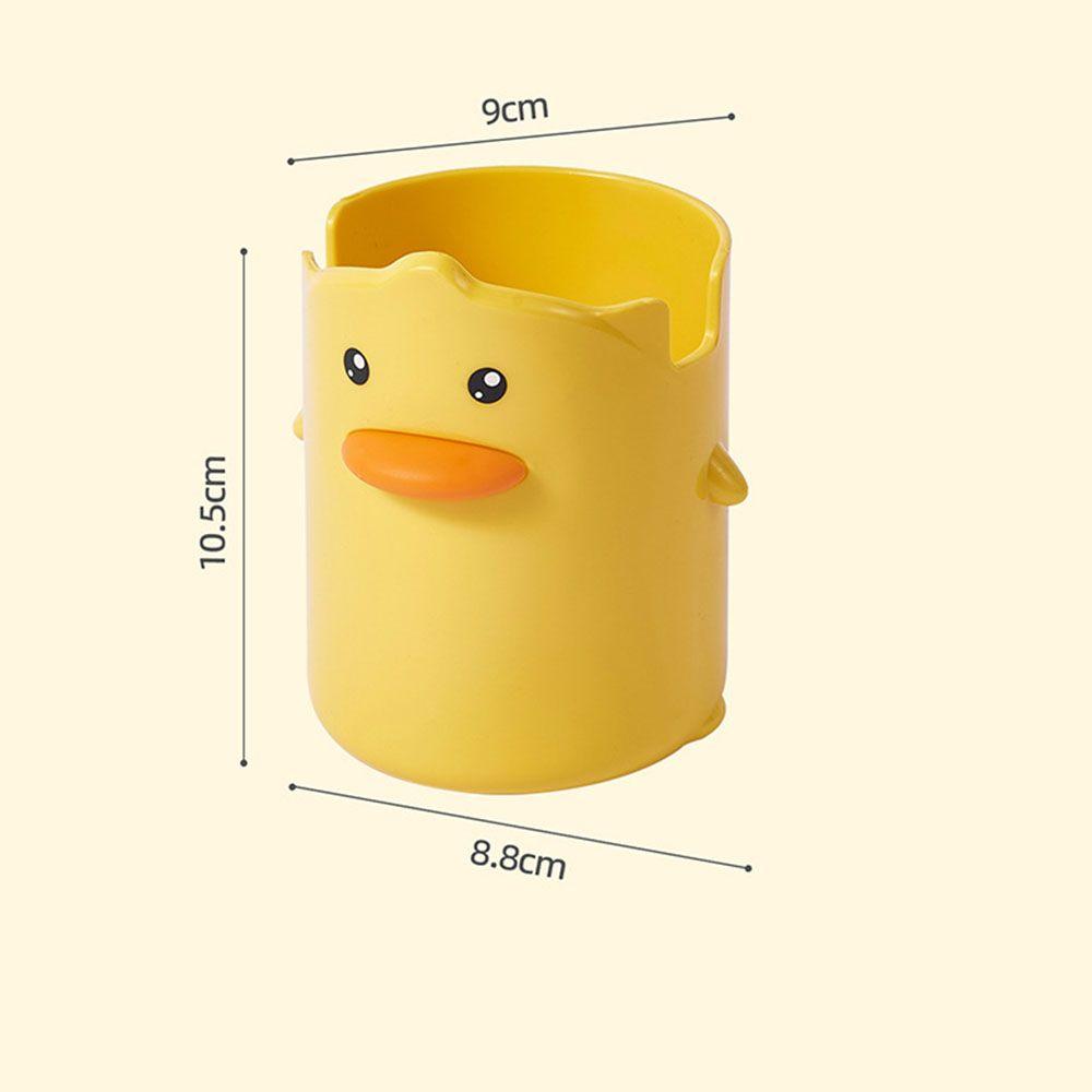 School Accessories Yellow Duck Pen Holder Student Stationery Desktop Storage Box Pencil Case