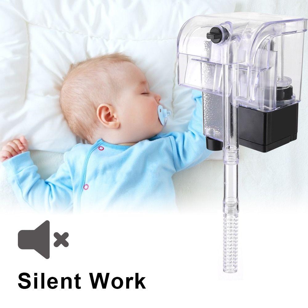 1Pcs Plastic Oxygen Pump Water Filter Wall-mounted Silent Wall Mounted Filter External Filter