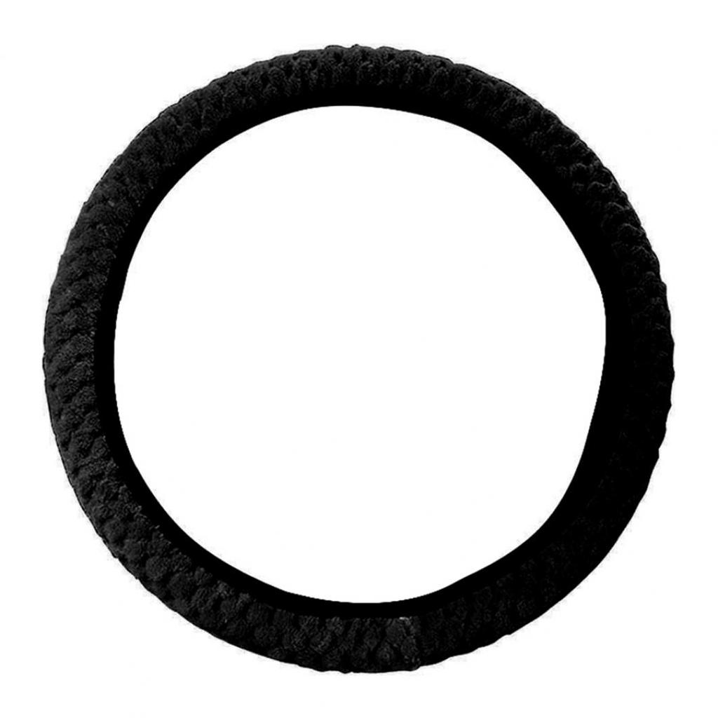 Универсальный зимний противоскользящий мягкий плюшевый защитный чехол на руль автомобиля