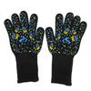 800 Degrees C High Temperature Resistant Gloves Flame Retardant Non-Slip Waterproof for BBQ Microwave Oven
