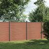 Fence Panel - VIDAXL - 353x186 Cm - WPC - Brown - Weatherproof