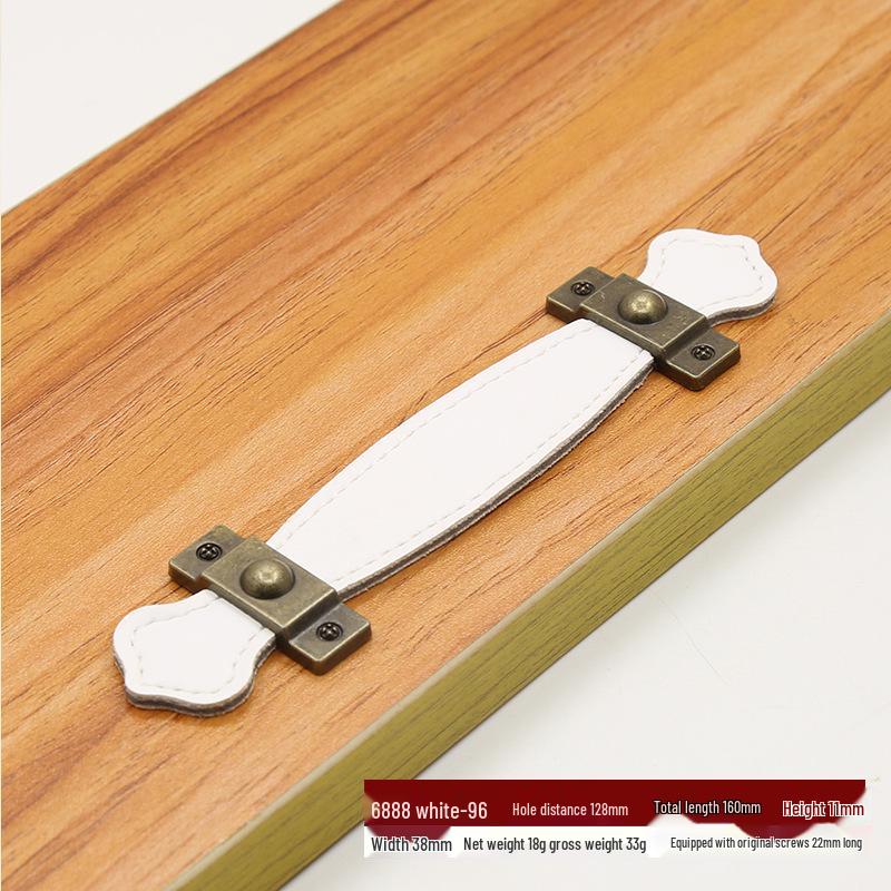 Коричнево-Черная Кожаная Ручка для Чемоданов, Сумок, Ящиков и Шкафов