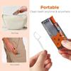 Automatic Pop-up Dental Floss Dispenser with 10 Refills - Hygienic One-Touch Storage Box for Oral Care, Portable Travel Case